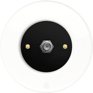 CLASSIC PORCELAIN SAT REVERSE DOMINO SOCKET - DYKE & DEAN