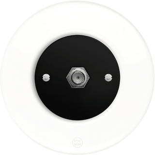 CLASSIC PORCELAIN SAT REVERSE DOMINO SOCKET - DYKE & DEAN