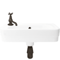 CLOAKROOM WALL HUNG CERAMIC SINK - DYKE & DEAN