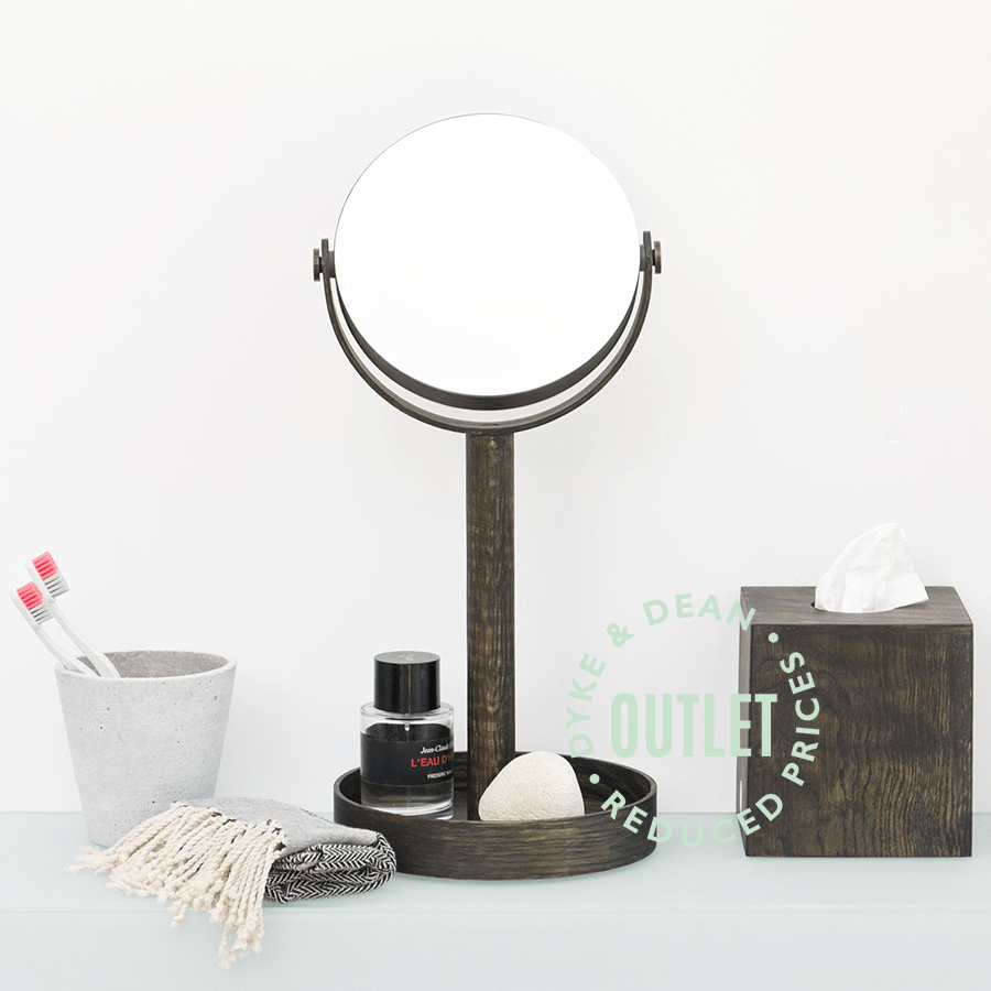 CLOSE UP MIRROR DARK OAK OUTLET - DYKE & DEAN
