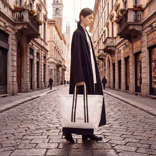 COLLEGE LIBRARY TOTE BAG - DYKE & DEAN