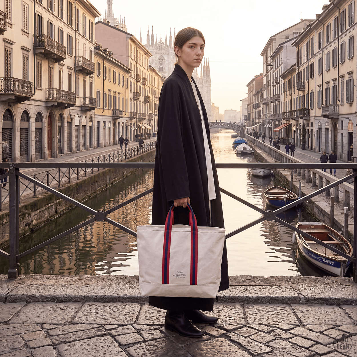 COLLEGE MARKET TOTE BAG - DYKE & DEAN