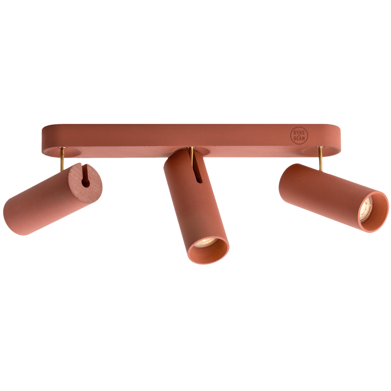 CONCRETE ADJUSTABLE 3 CEILING SPOT LIGHT - DYKE & DEAN