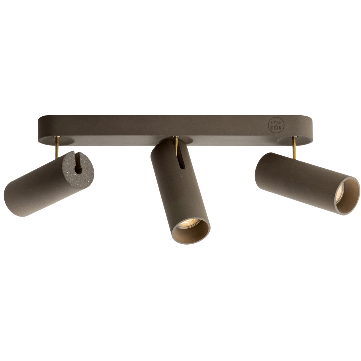 CONCRETE ADJUSTABLE 3 CEILING SPOT LIGHT - DYKE & DEAN