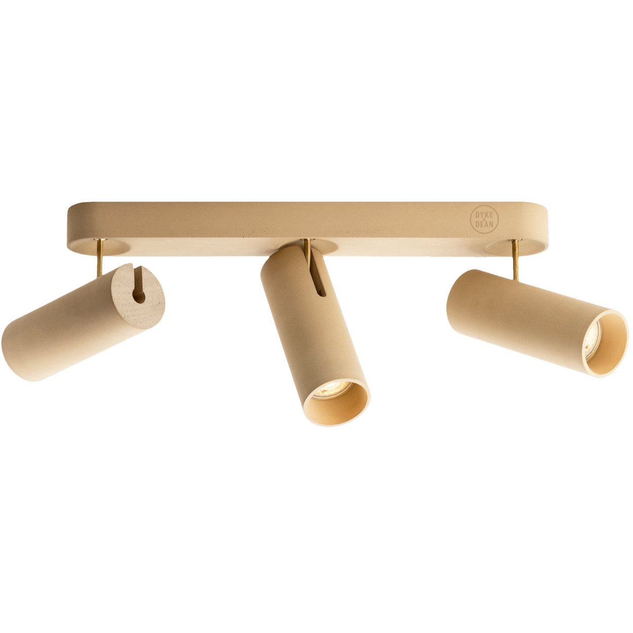 CONCRETE ADJUSTABLE 3 CEILING SPOT LIGHT - DYKE & DEAN