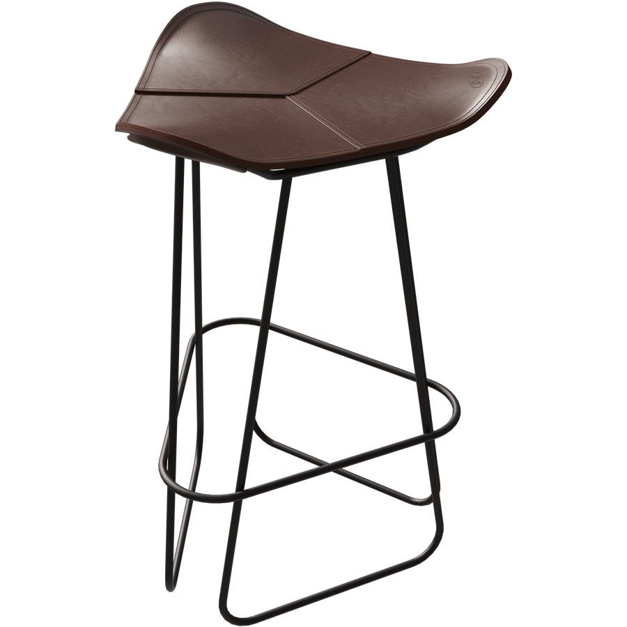 CUERO LEATHER BARSTOOL 65CM - DYKE & DEAN