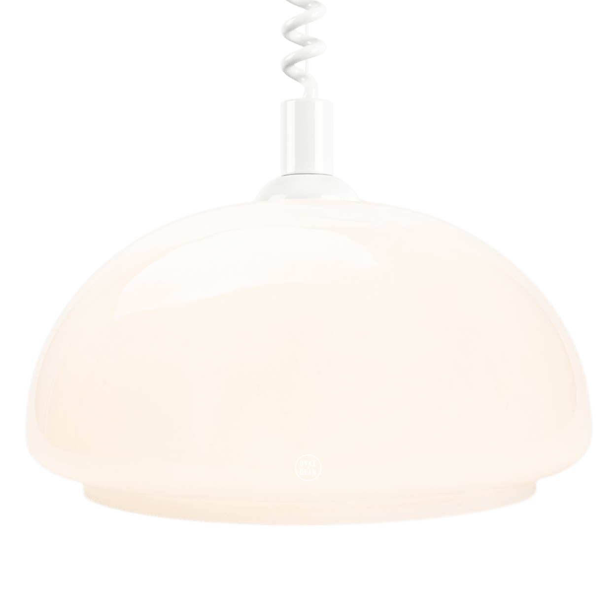 DOME OPALINE RETRACTABLE CORD LIGHT MEDIUM - DYKE & DEAN