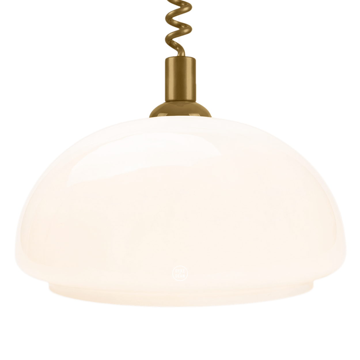 DOME OPALINE RETRACTABLE CORD LIGHT MEDIUM - DYKE & DEAN