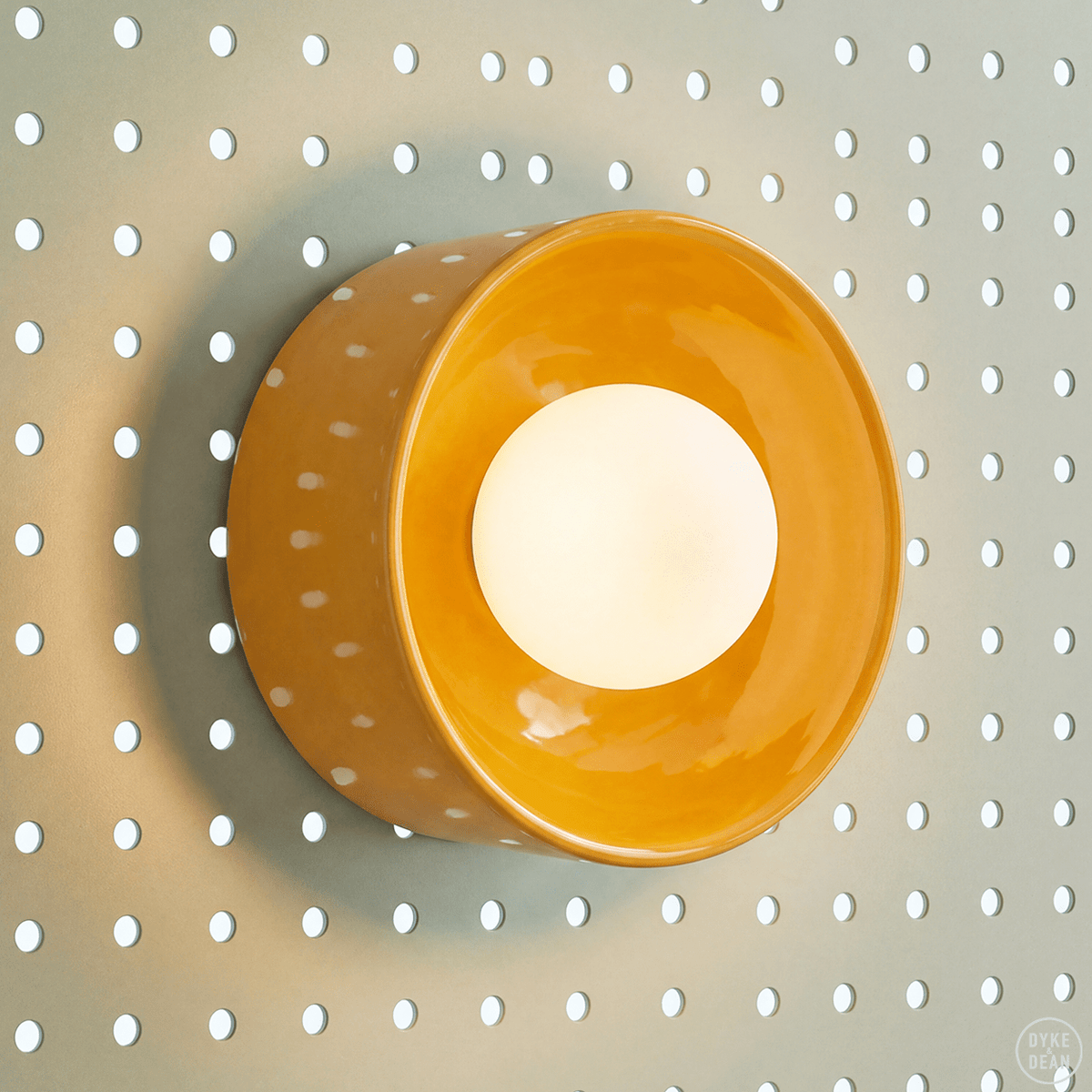 DONUT CERAMIC SCONCE LIGHT YELLOW - DYKE & DEAN