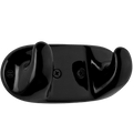 DOUBLE PORCELAIN HOOK PLATE BLACK - DYKE & DEAN