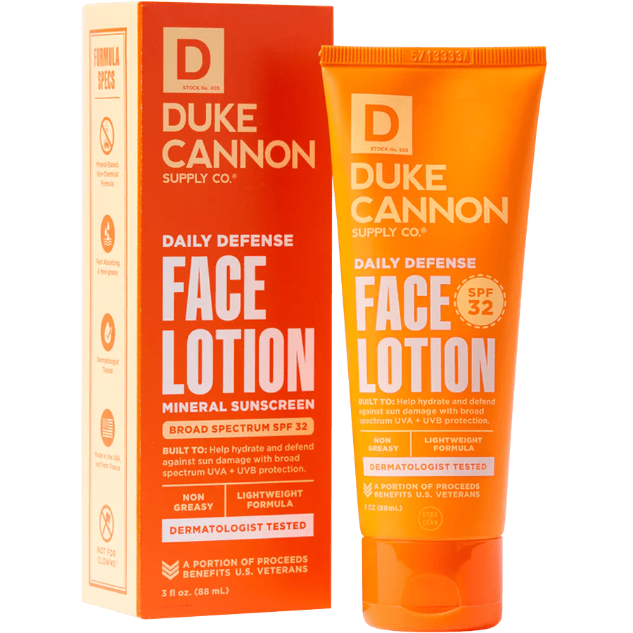 DUKE CANNON DAILY DEFENCE FACE LOTION SPF32 - DYKE & DEAN