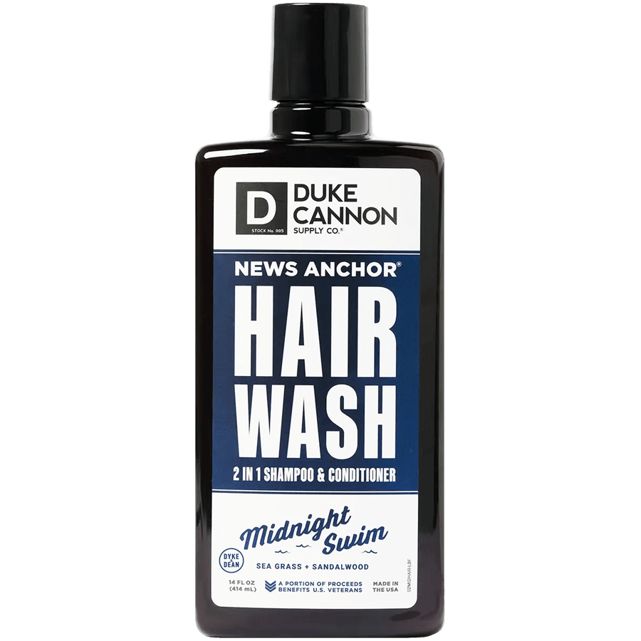 DUKE CANNON MIDNIGHT SWIM 2-N-1 HAIR WASH - DYKE & DEAN