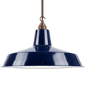 DYKE & DEAN PENDANT LAMPSHADE BLUE WITH HOOK & CHAIN SET - DYKE & DEAN
