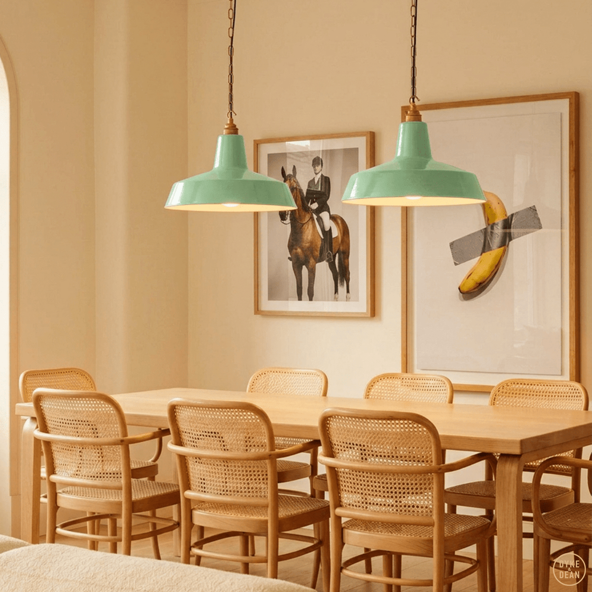 Dyke & Dean pendant lampshade Mint Green - DYKE & DEAN