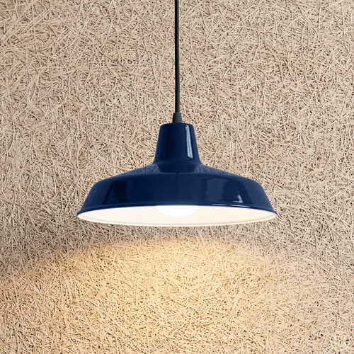 DYKE & DEAN SMALL PENDANT LAMPSHADE BLUE E27 BULB HOLDER - DYKE & DEAN