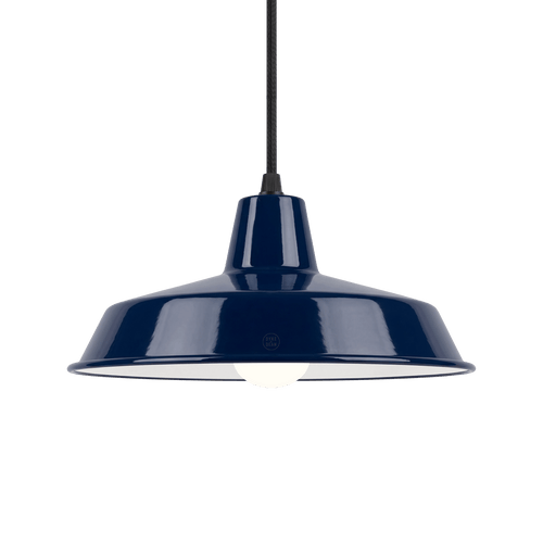 DYKE & DEAN SMALL PENDANT LAMPSHADE BLUE E27 BULB HOLDER - DYKE & DEAN