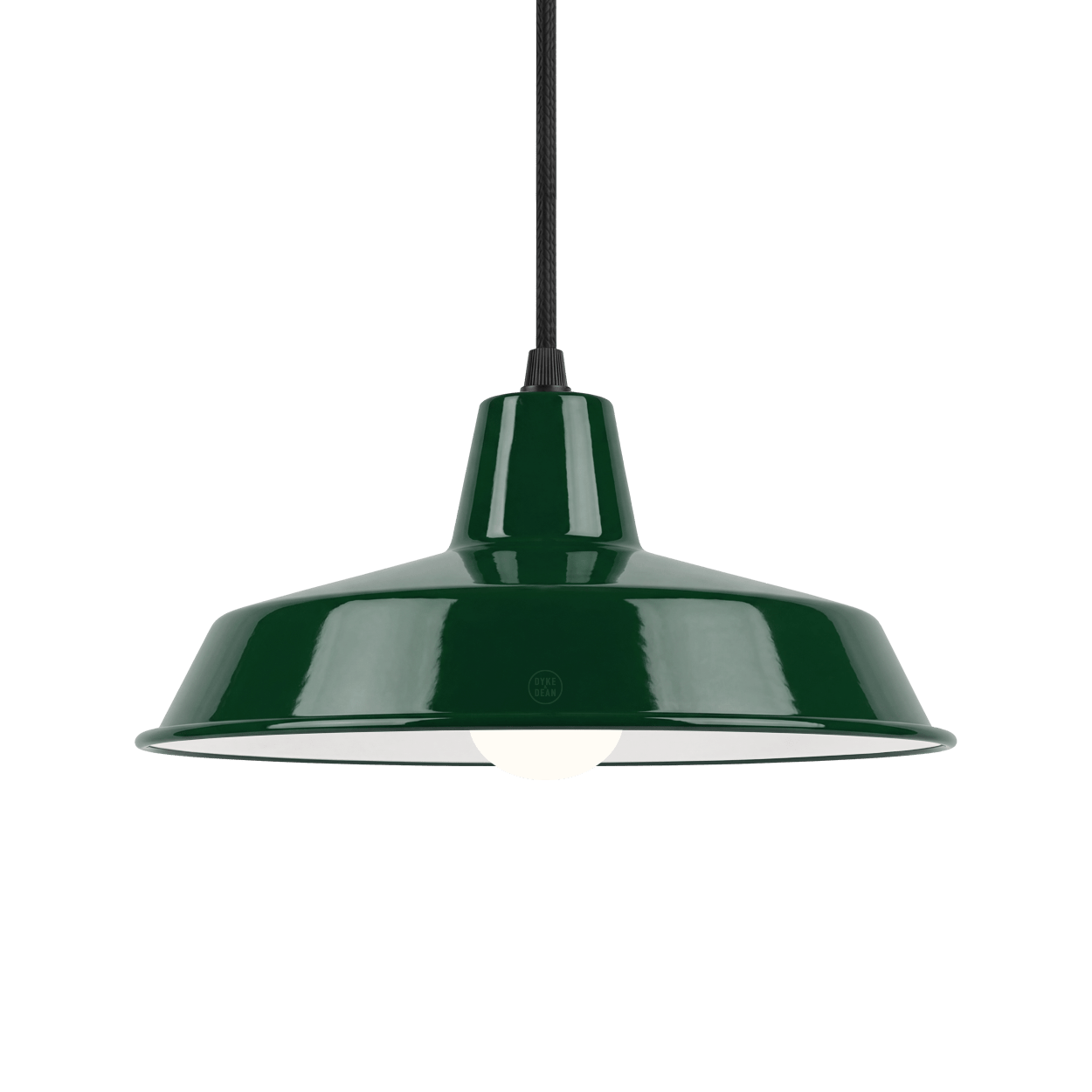 DYKE & DEAN SMALL PENDANT LAMPSHADE GREEN - DYKE & DEAN