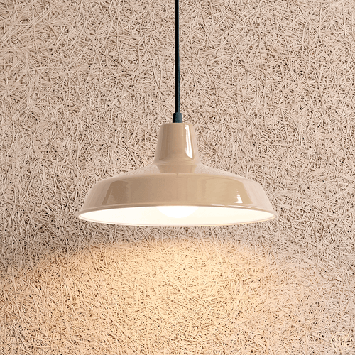 DYKE & DEAN SMALL PENDANT LAMPSHADE NUDE E27 BULB HOLDER - DYKE & DEAN