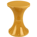 DYKE & DEAN TAM TAM STOOL ENAMEL METAL MUSTARD - DYKE & DEAN