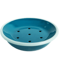 ENAMEL SOAP DISH NAVY & BLUE - DYKE & DEAN