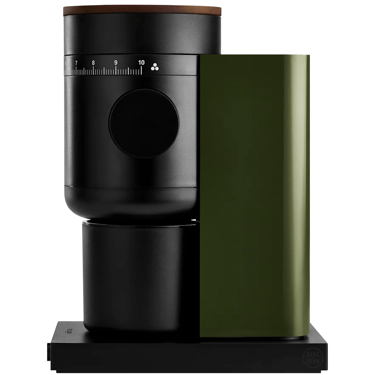 FELLOW OPUS 2 CONICAL BURR GRINDER WOODLAND GREEN & WALNUT - DYKE & DEAN
