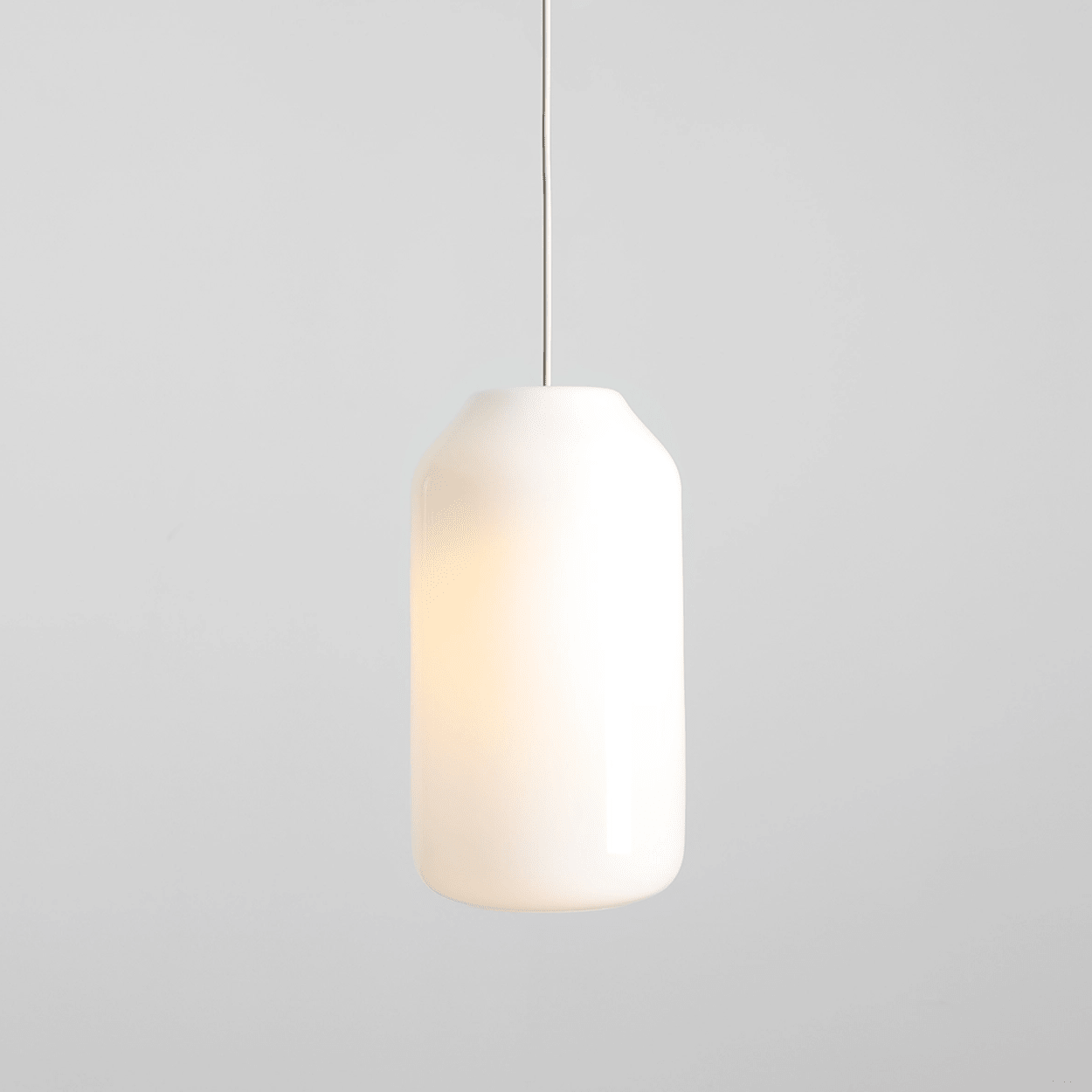 FLASK COTTON WHITE GLASS PENDANT LIGHT LARGE - DYKE & DEAN