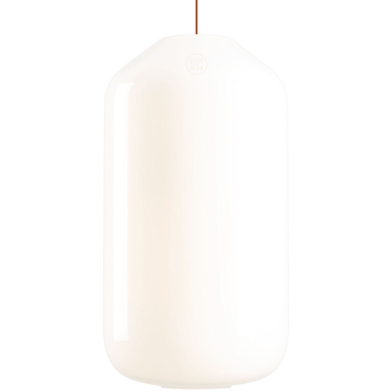 FLASK TERRACOTTA GLASS PENDANT LIGHT LARGE - DYKE & DEAN