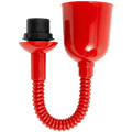 FLAT GREEN ENAMEL RETRACTABLE CORD LIGHT - DYKE & DEAN