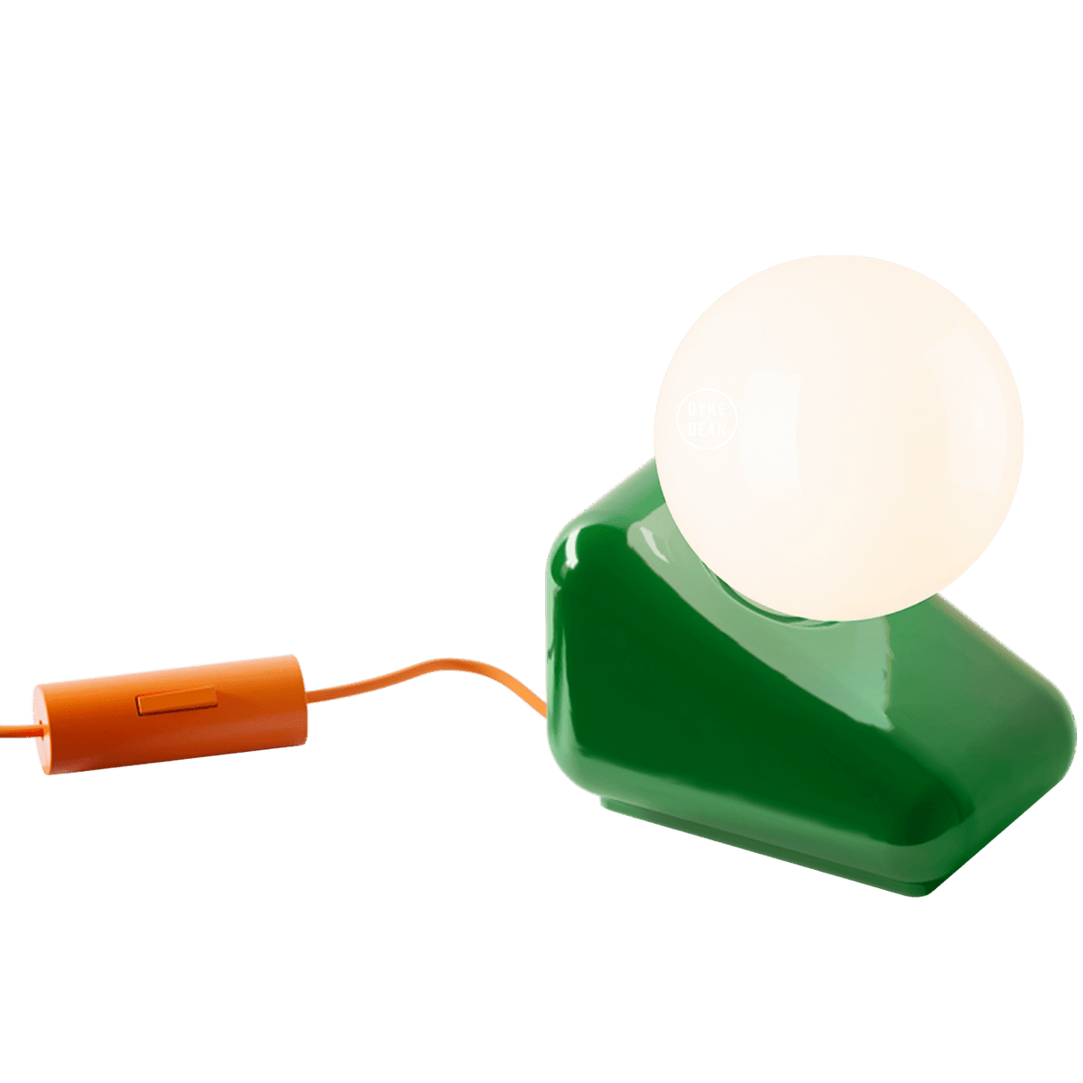 FLIP CERAMIC OPAL GLOBE TABLE LIGHT - DYKE & DEAN