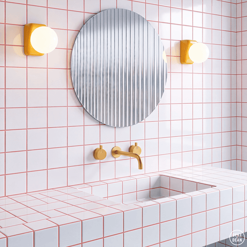FLIP CERAMIC OPAL GLOBE WALL LIGHT - DYKE & DEAN