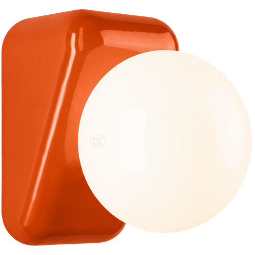 FLIP CERAMIC OPAL GLOBE WALL LIGHT - DYKE & DEAN