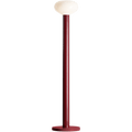 FLO OPAL GLASS ORB FLOOR LIGHT RUBY RED - DYKE & DEAN