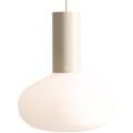FLO OPAL GLASS ORB LARGE PENDANT LIGHT CREAM - DYKE & DEAN