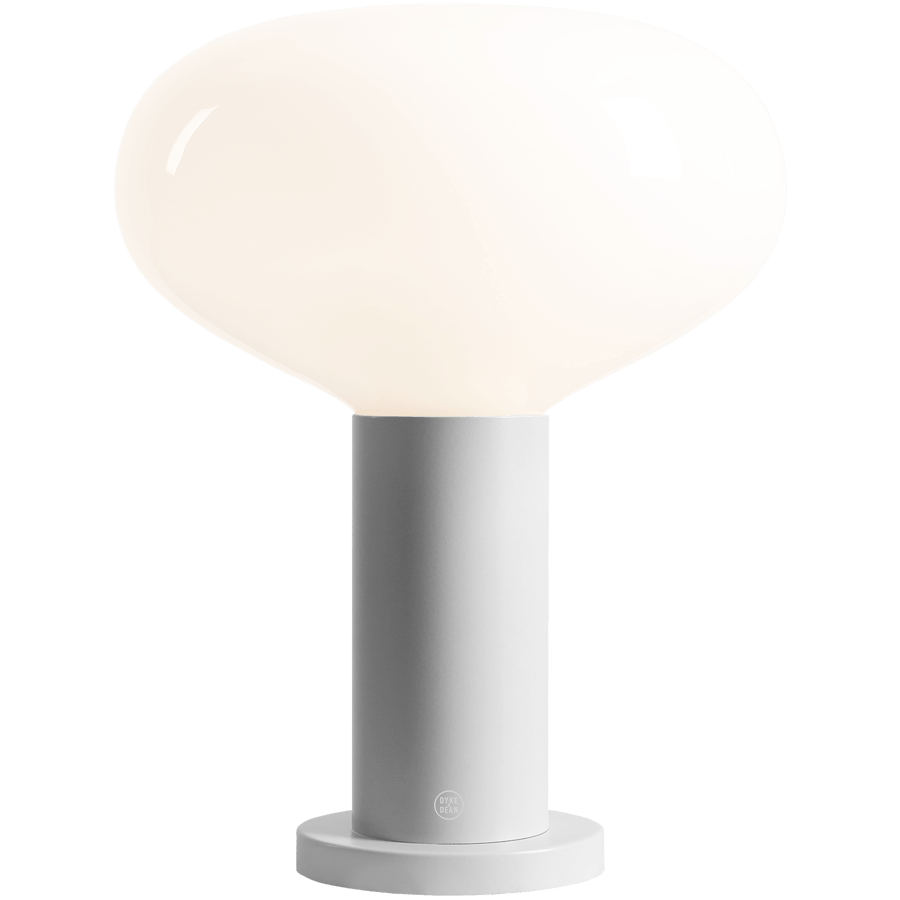 FLO OPAL GLASS ORB LARGE TABLE LIGHT GREY - DYKE & DEAN
