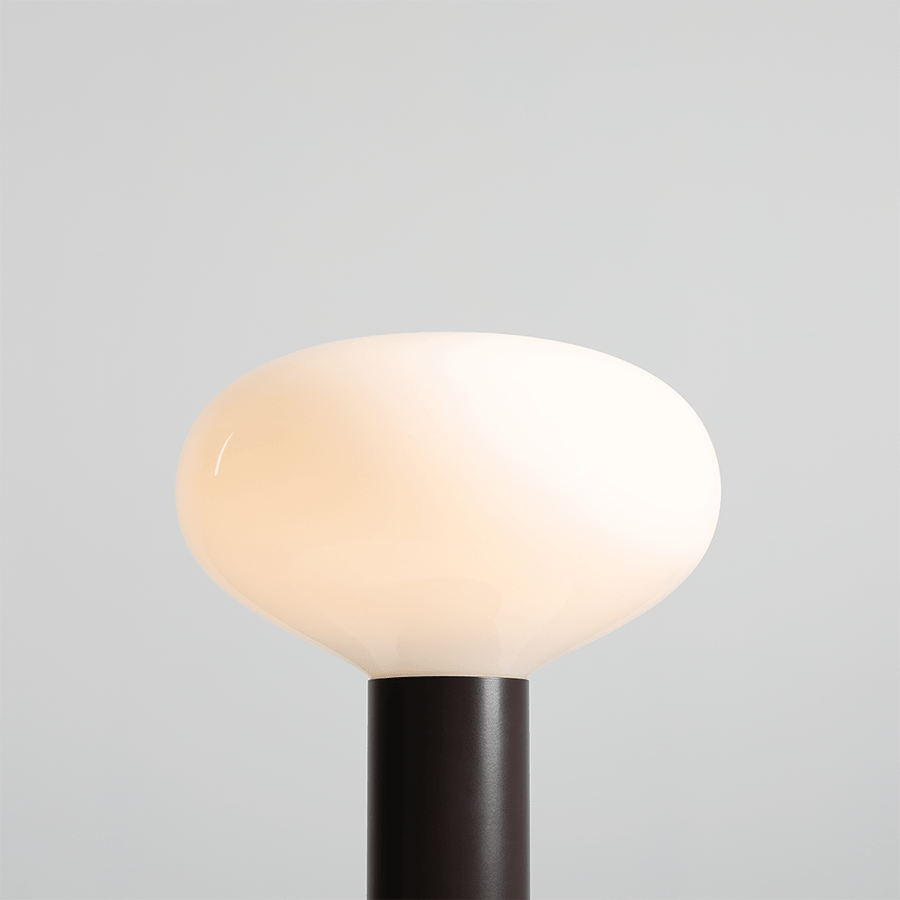 FLO OPAL GLASS ORB LARGE TABLE LIGHT MOKKA - DYKE & DEAN