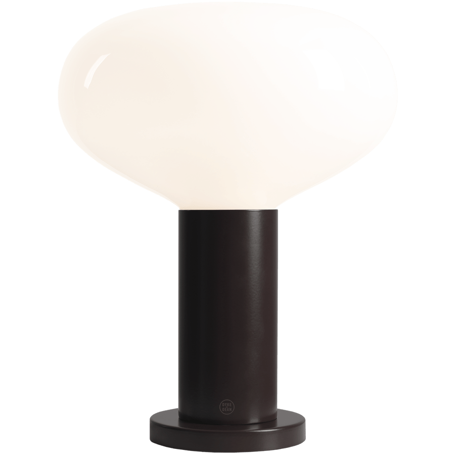 FLO OPAL GLASS ORB LARGE TABLE LIGHT MOKKA - DYKE & DEAN