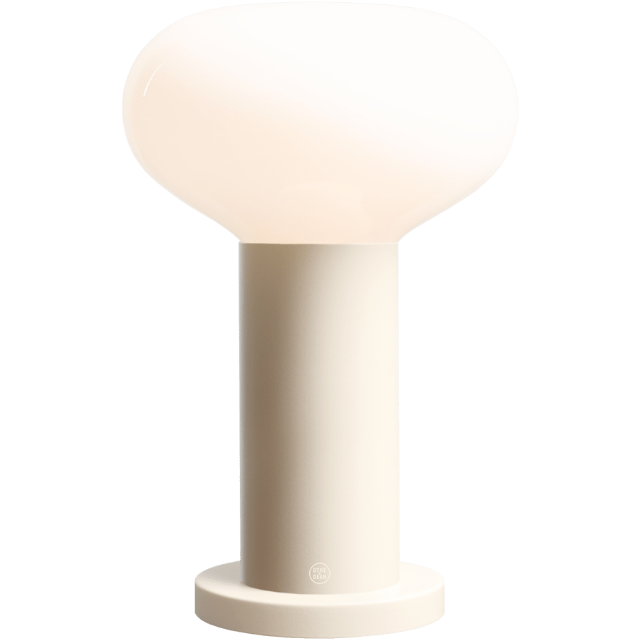 FLO OPAL GLASS ORB SMALL TABLE LIGHT CREAM - DYKE & DEAN