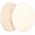 FLO OPAL GLASS ORB SWITCH WALL LIGHT CREAM - DYKE & DEAN