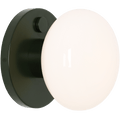 FLO OPAL GLASS ORB SWITCH WALL LIGHT MOSS GREEN - DYKE & DEAN