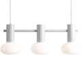 FLO SUSPENSION PENDANT 3 OPAL GLASS LIGHT GREY - DYKE & DEAN