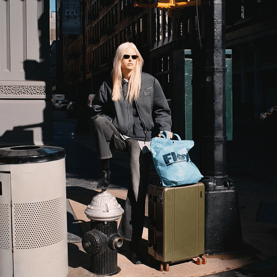 FLOYD CHECK IN TRAVEL CASE VEGAS GREEN - DYKE & DEAN