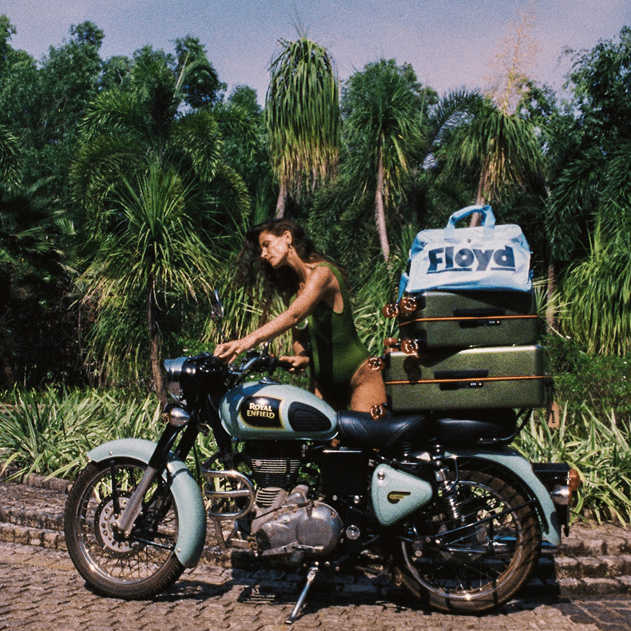 FLOYD WEEKENDER BAG GATOR GREEN - DYKE & DEAN