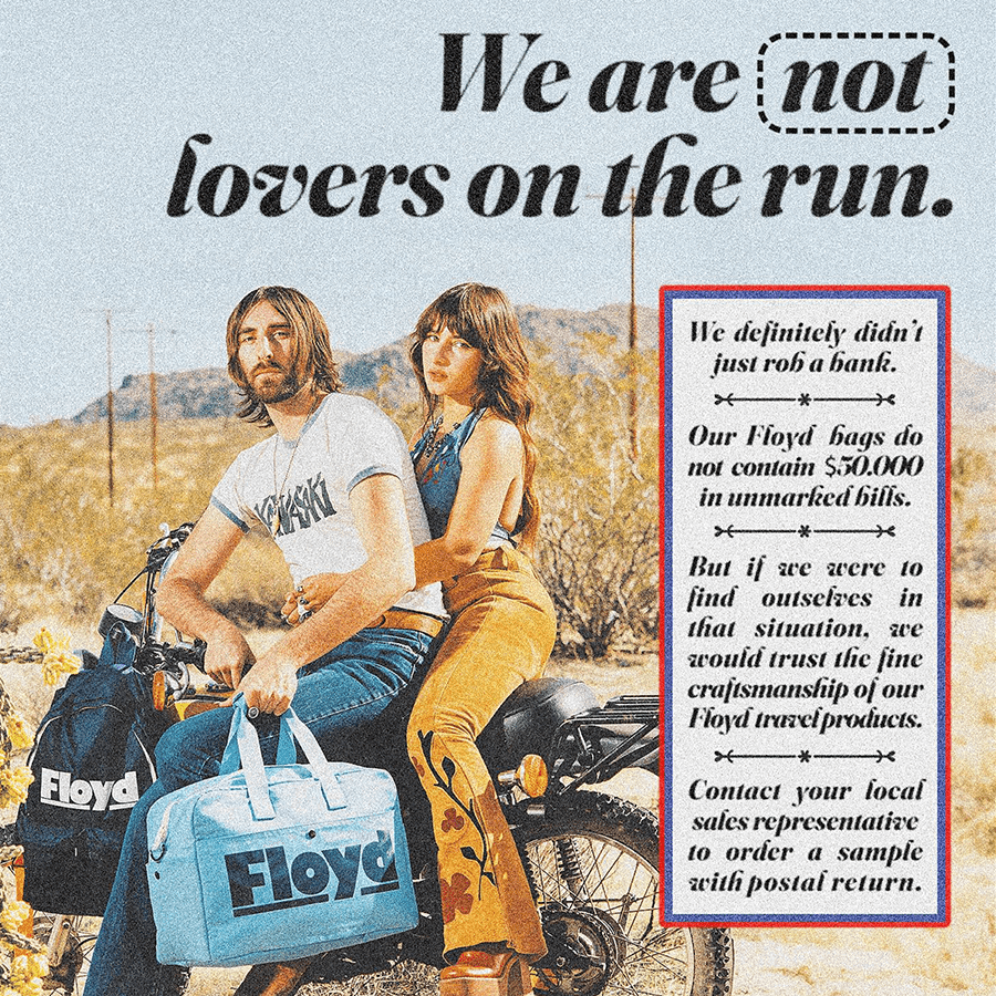 FLOYD WEEKENDER BAG SKY BLUE - DYKE & DEAN