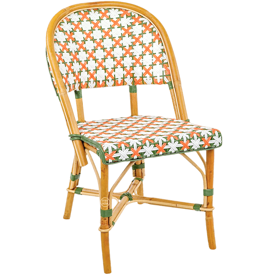 FRENCH BISTRO RATTAN CHAIR FLEURS - DYKE & DEAN