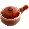 FRENCH ONION STONEWARE SOUP BOWL - DYKE & DEAN