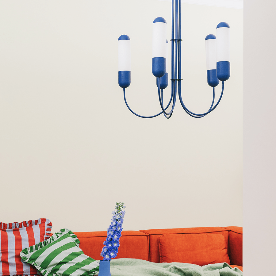 FUNSUI CHANDELIER FIXED CEILING LIGHT WHITE - DYKE & DEAN