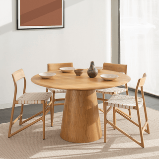 GAZZDA FAWN BLACK FABRIC CHAIR OAK - DYKE & DEAN