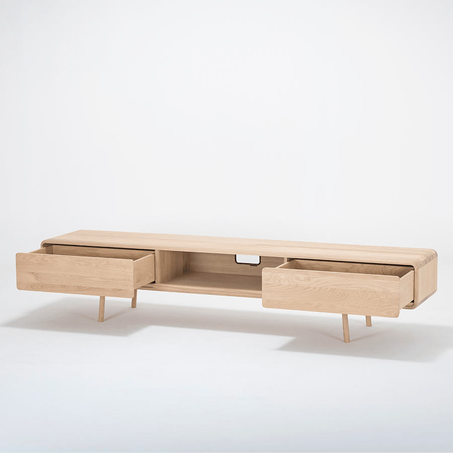 GAZZDA FAWN LOW SIDE BOARD OAK - DYKE & DEAN