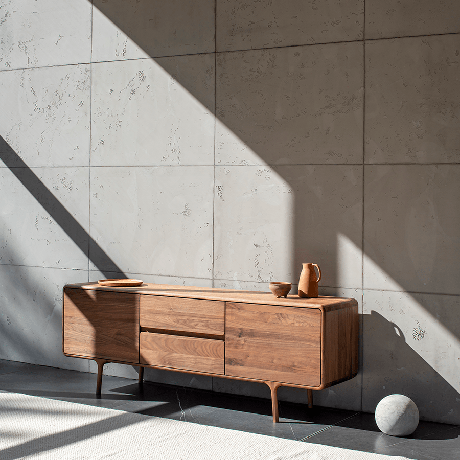 GAZZDA FAWN SIDEBOARD WALNUT 180 - DYKE & DEAN