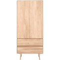 GAZZDA FAWN WARDROBE OAK - DYKE & DEAN
